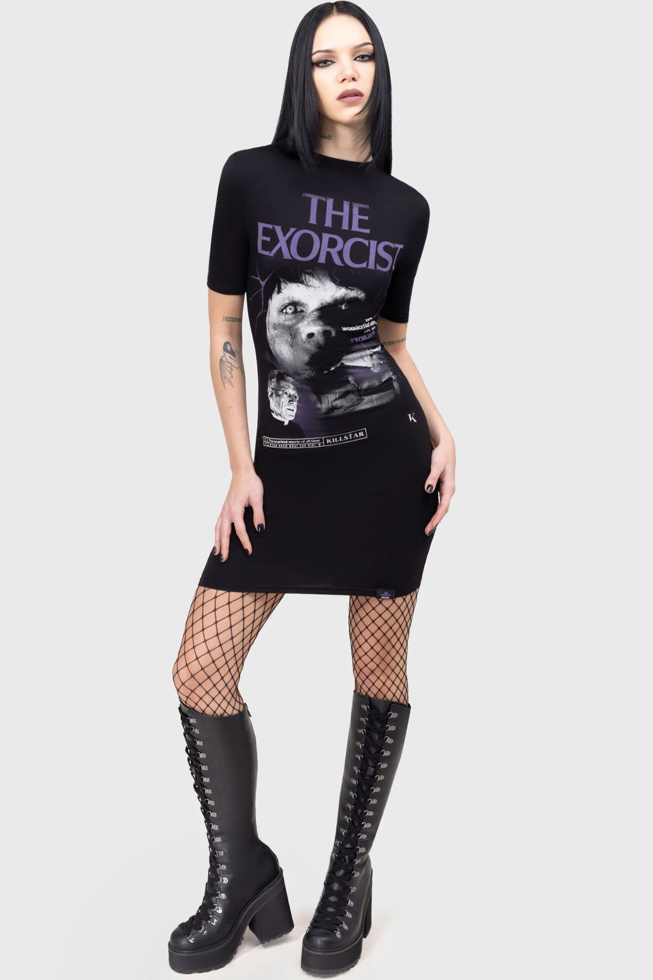 Killstar x The Exorcist Exorcised Soul Fitted Graphic Dress 1 Killstar x The Exorcist Exorcised Soul Fitted Graphic Dress