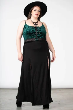 KILLSTAR Fabled Emerald Velvet Plus Size Tank Top