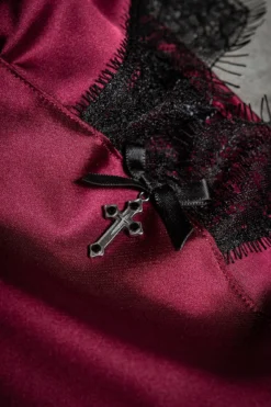 Fatal Farewell Slip Dress [BLOOD] -Kill Star Store FATAL FAREWELL NIGHTDRESS BLOOD 1