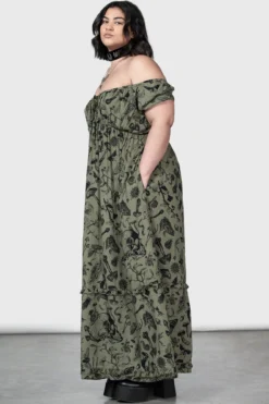 KILLSTAR Forestine Maxi Dress [Plus Size] -Kill Star Store FORESTINE MAXI DRESS PLUS W E