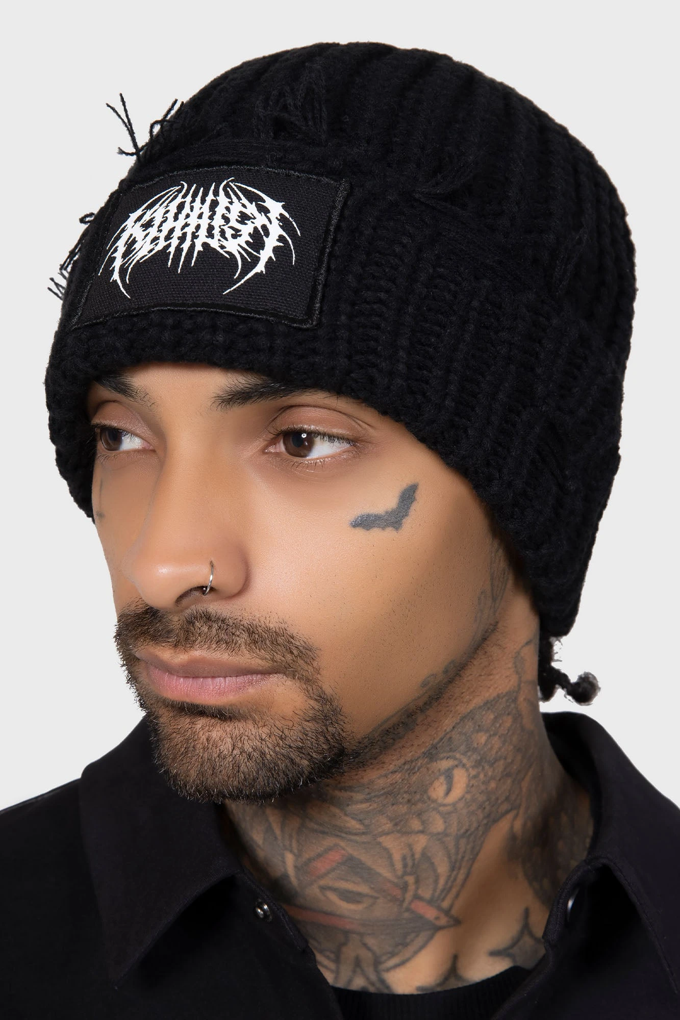 Killstar Forsaken Beanie - Soft Chunky Knit Gothic Hat 4 Killstar Forsaken Beanie - Soft Chunky Knit Gothic Hat - Image 4