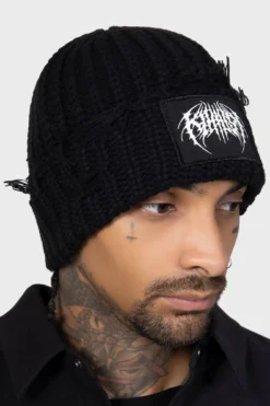 Killstar Forsaken Beanie - Soft Chunky Knit Gothic Hat 10 Killstar Forsaken Beanie - Soft Chunky Knit Gothic Hat -Kill Star Store FORSAKENBEANIEMW C