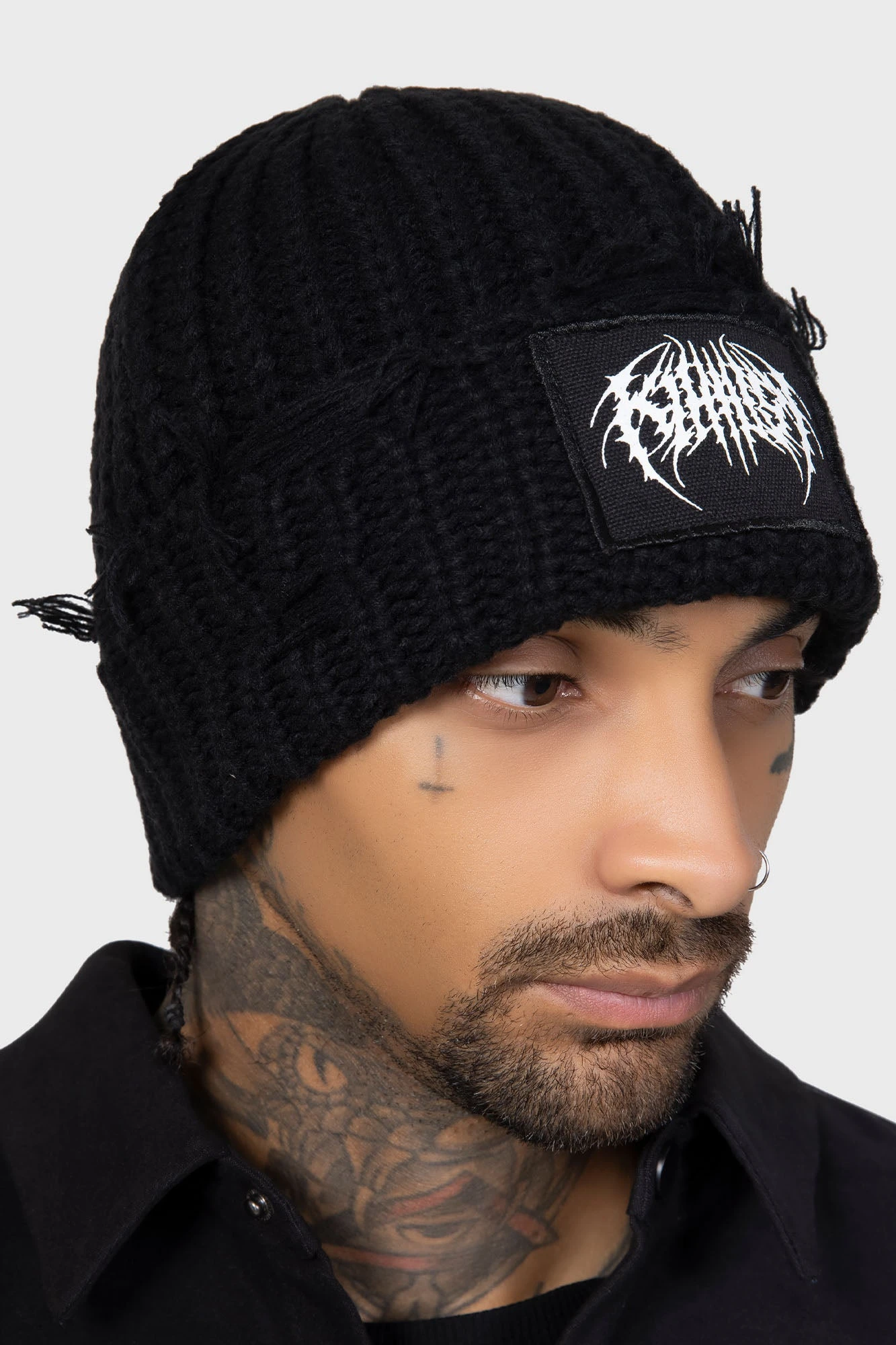 Killstar Forsaken Beanie - Soft Chunky Knit Gothic Hat 5 Killstar Forsaken Beanie - Soft Chunky Knit Gothic Hat - Image 5