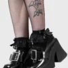 KILLSTAR Fright Club Loafer - Chunky Patent Platform Heels