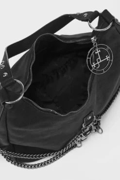 KILLSTAR Fading Bag - Gothic Textured PU Handbag with Lilith Sigil -Kill Star Store Fading Bag I