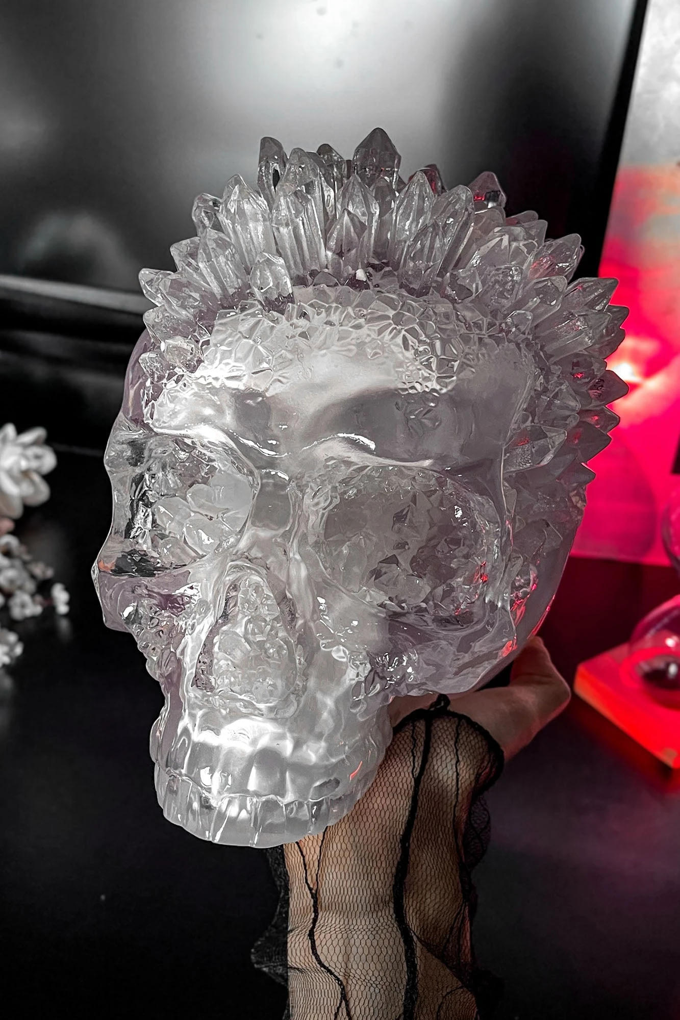 Geode Crystal Skull Ornament 2 Geode Crystal Skull Ornament - Image 2