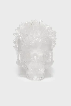 Geode Crystal Skull Ornament