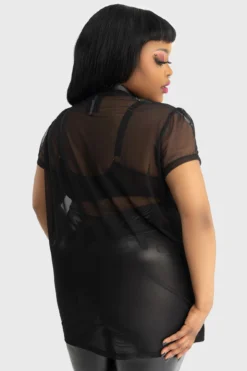 Monster High x KILLSTAR Ghoul Friends Sheer Combo Top -Kill Star Store GHOUL FRIENDS SHEER COMBO TOP PLUS W D 1a24e206 c85f 4b0b 9e17 be60084bd855