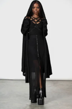 Gibbous Moon Maxi Skirt -Kill Star Store GIBBOUS MOON MAXI SKIRT W D