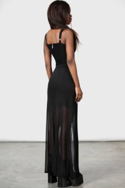 Gibbous Moon Maxi Skirt -Kill Star Store GIBBOUS MOON MAXI SKIRT W e