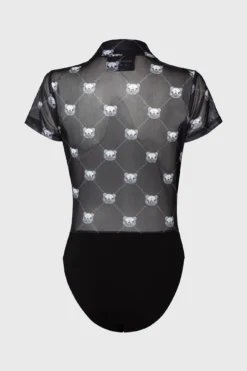 KILLSTAR x Gloomy Bear Goth Bear Mesh Bodysuit 9 KILLSTAR x Gloomy Bear Goth Bear Mesh Bodysuit -Kill Star Store GOTH BEAR BODYSUIT BACK