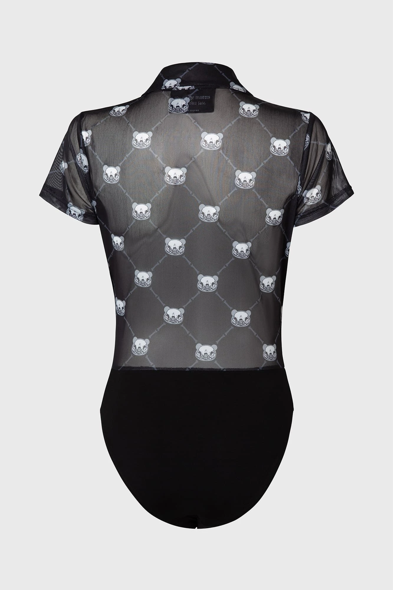 KILLSTAR x Gloomy Bear Goth Bear Mesh Bodysuit 5 KILLSTAR x Gloomy Bear Goth Bear Mesh Bodysuit - Image 5