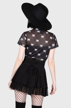 KILLSTAR x Gloomy Bear Goth Bear Mesh Bodysuit 7 KILLSTAR x Gloomy Bear Goth Bear Mesh Bodysuit -Kill Star Store GOTH BEAR BODYSUIT W D