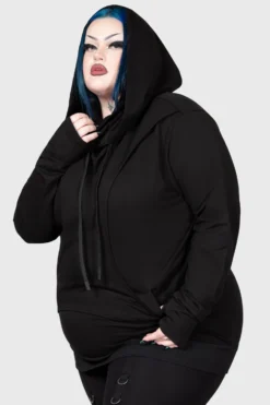 KILLSTAR Grannus Hooded Top [PLUS] -Kill Star Store GRANNUS HOODED TOP PLUS W E scaled