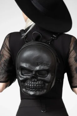 Killstar Grave Digger Skull Mini Backpack