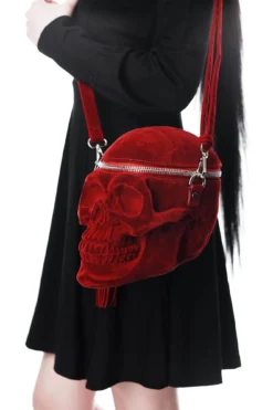 KILLSTAR Grave Digger Skull Handbag - Blood Edition 7 KILLSTAR Grave Digger Skull Handbag - Blood Edition -Kill Star Store GRAVEDIGGER HANDBAG BLOODVELVET C