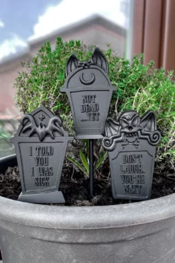 Gravestone Plant Pot Markers 6 Gravestone Plant Pot Markers -Kill Star Store GRAVESTONEPLANTPOTMARKERS MIMO B