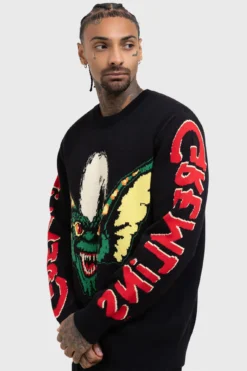 KILLSTAR x Gremlins Stripe Knit Sweater 15 KILLSTAR x Gremlins Stripe Knit Sweater -Kill Star Store GREMLIN STRIPE KNIT SWEATER M C