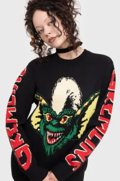 KILLSTAR x Gremlins Stripe Knit Sweater