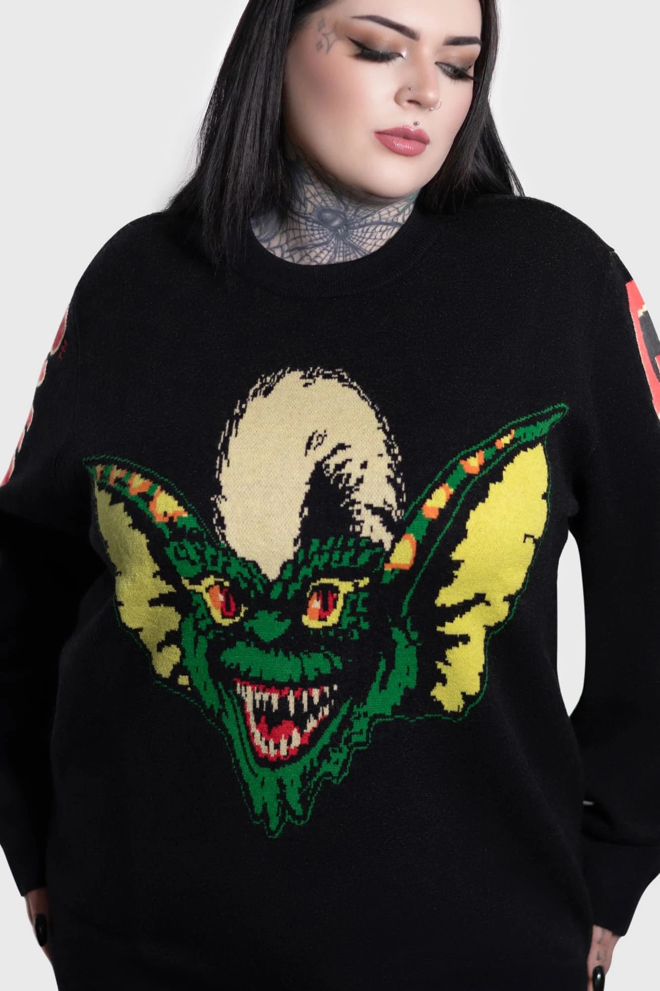 KILLSTAR x Gremlins Stripe Knit Sweater 5 KILLSTAR x Gremlins Stripe Knit Sweater - Image 5