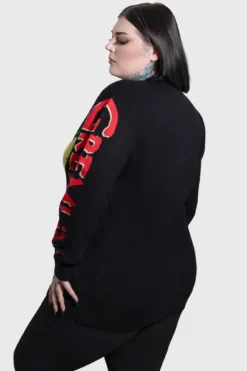 KILLSTAR x Gremlins Stripe Knit Sweater 14 KILLSTAR x Gremlins Stripe Knit Sweater -Kill Star Store GREMLIN STRIPE KNIT SWEATER PLUS W E