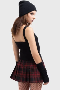 Killstar x Gremlins Stripe Knitted Crop Top -Kill Star Store GREMLIN STRIPE KNITTED TOP W F