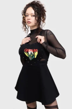 Killstar x Gremlins Stripe Pinafore Dress