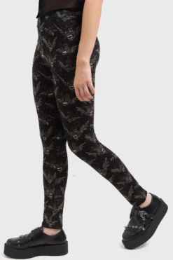 Gremlins x KILLSTAR After Midnight Printed Leggings -Kill Star Store GREMLINS AFTER MIDNIGHT LEGGINGS W E
