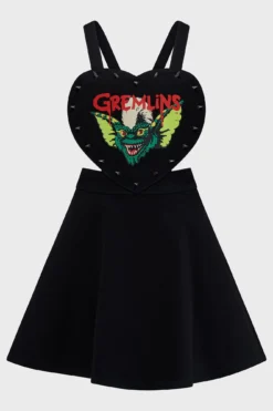 Killstar x Gremlins Stripe Pinafore Dress -Kill Star Store GREMLIN STRIPE PINAFORE DRESS 1 1