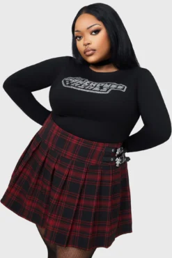 KILLSTAR Grl Power Long Sleeve Top -Kill Star Store GRL POWER LONG SLEEVE TOP PLUS B