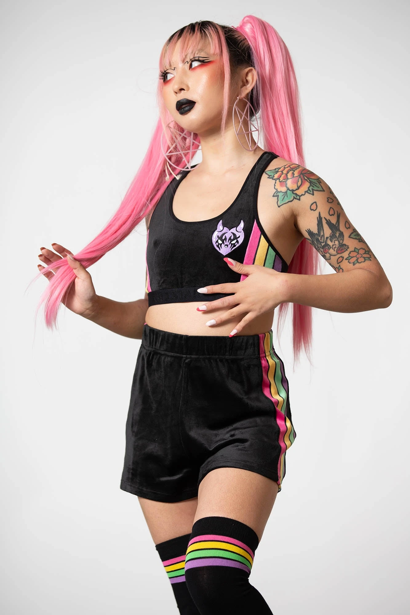 KILLSTAR Groovy Velour Shorts 1 KILLSTAR Groovy Velour Shorts