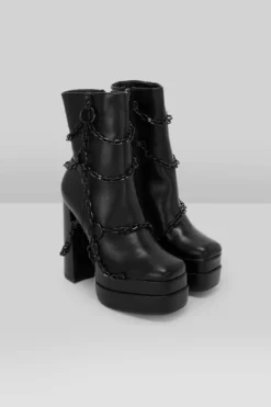 Killstar Gloomed And Doomed Platform Boots with Chain Detail