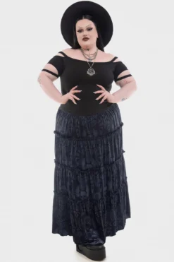Killstar x The Lost Boys Half Vamp Maxi Skirt - Official Licensed Gothic Apparel -Kill Star Store HALF VAMP MAXI SKIRT PLUS W D 1 15775a59 7179 451a 93a1 2ffd2c717027