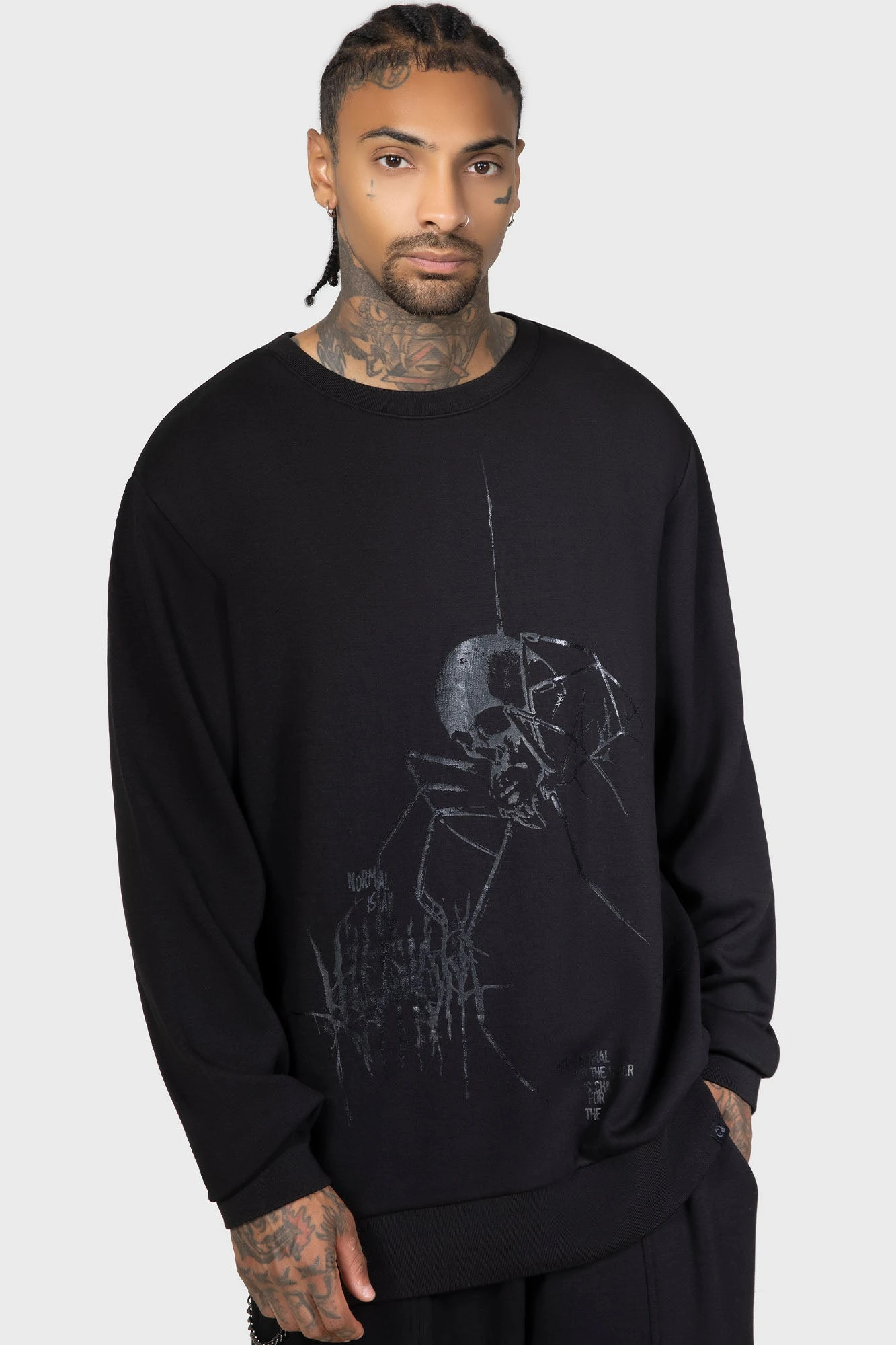 KILLSTAR Hallowshade Statement Graphic Sweatshirt 1 KILLSTAR Hallowshade Statement Graphic Sweatshirt