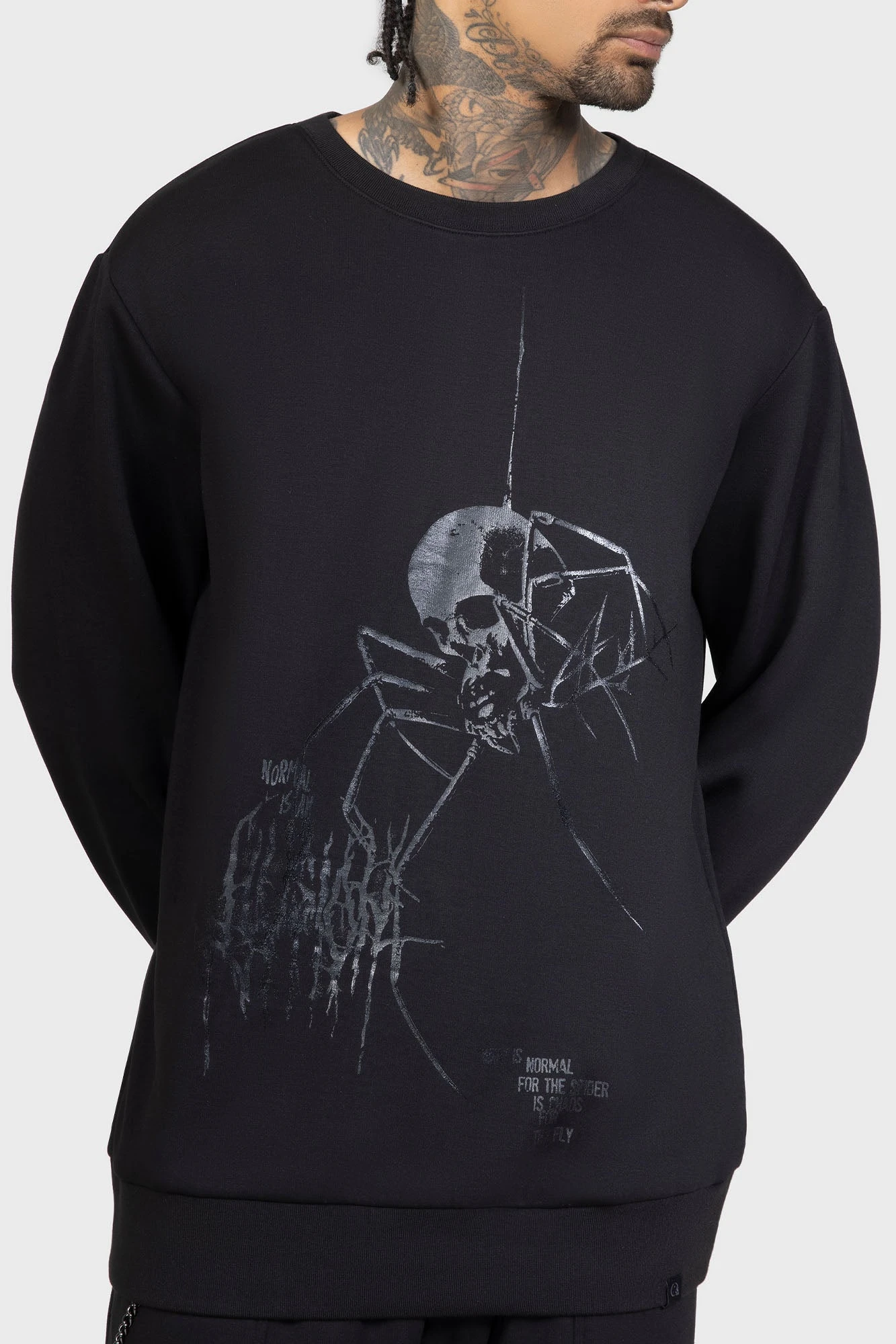 KILLSTAR Hallowshade Statement Graphic Sweatshirt 4 KILLSTAR Hallowshade Statement Graphic Sweatshirt - Image 4