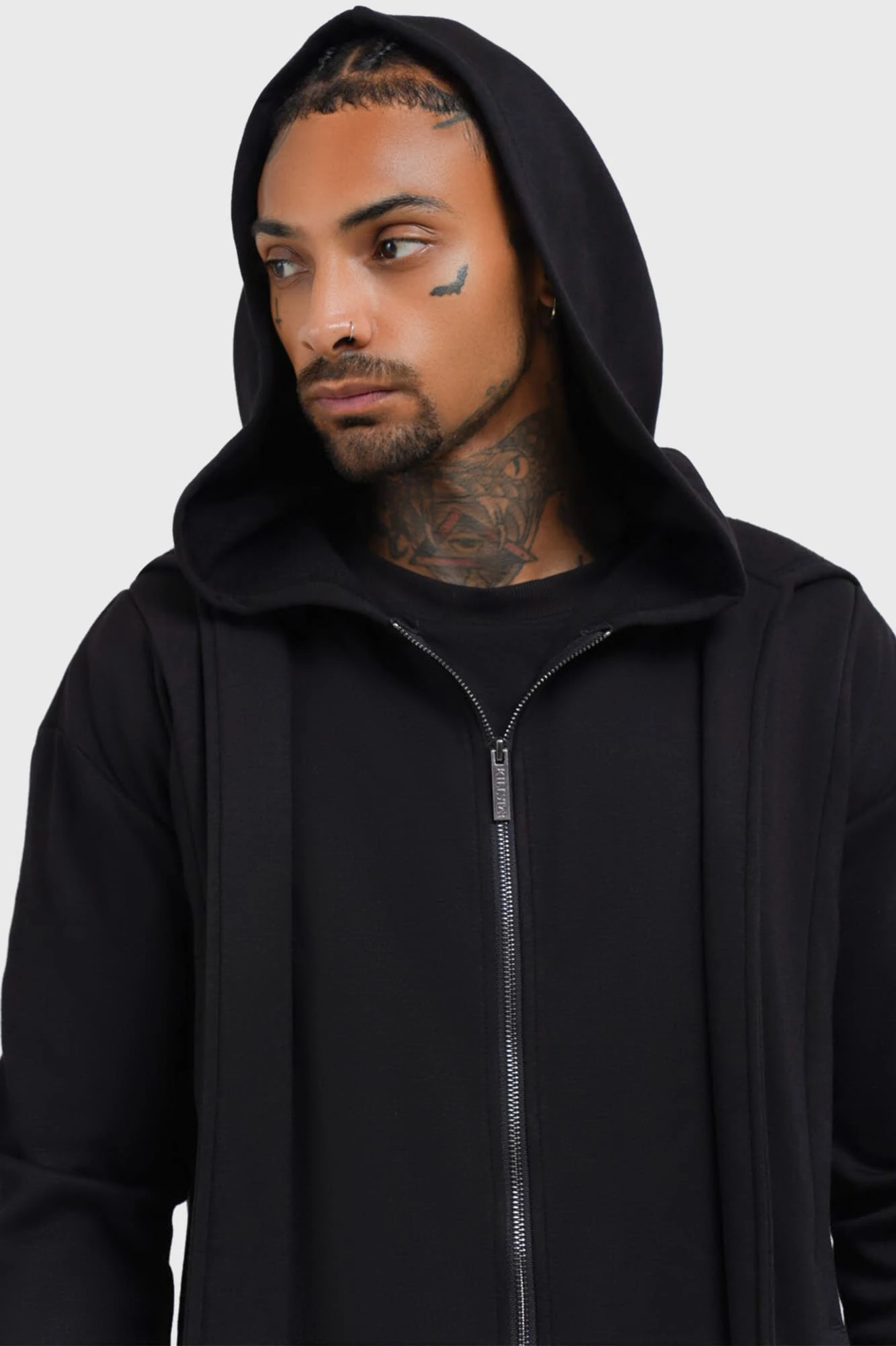 KILLSTAR Hardcoded Poetry Longline Hoodie 2 KILLSTAR Hardcoded Poetry Longline Hoodie - Image 2