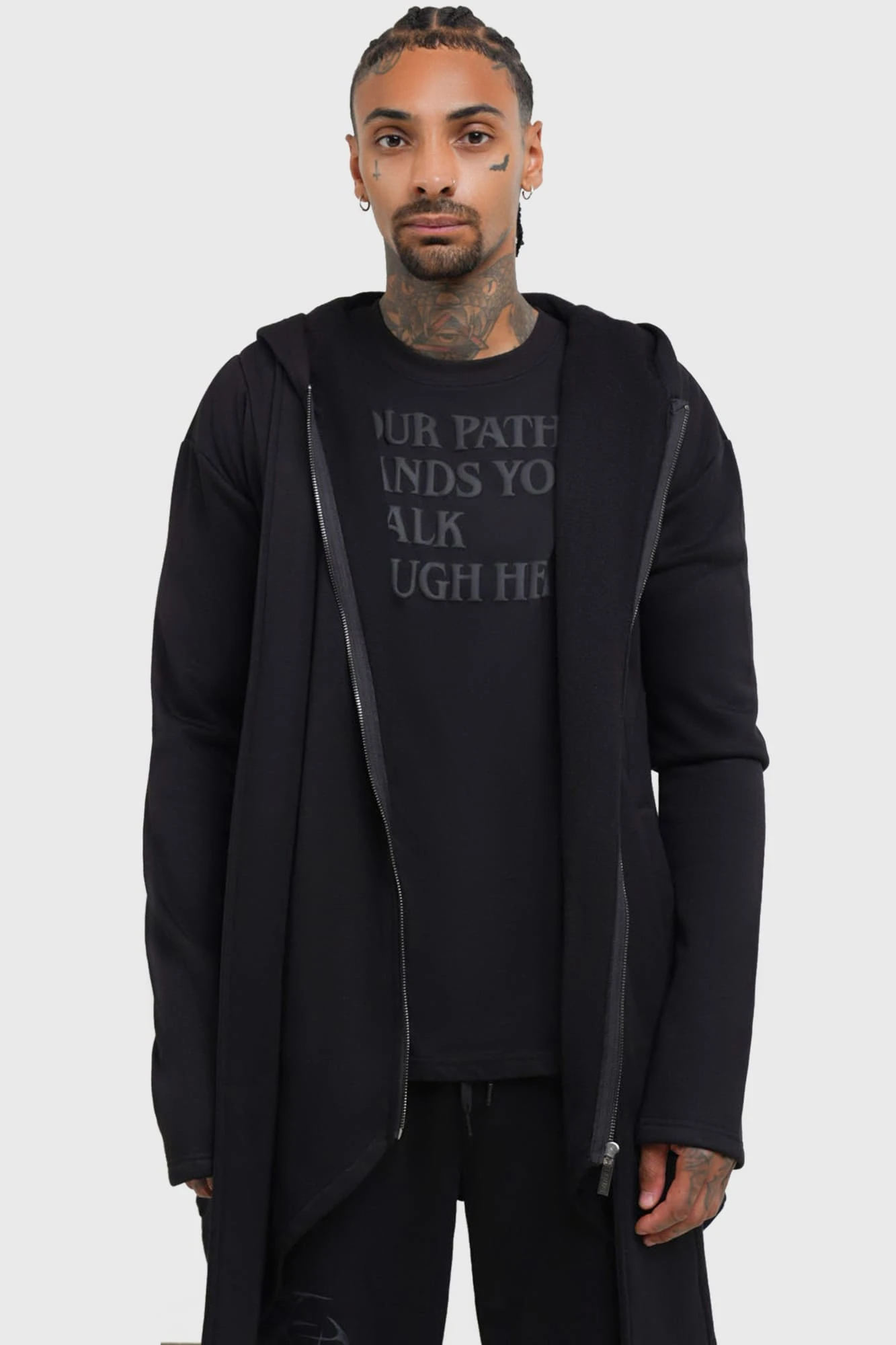 KILLSTAR Hardcoded Poetry Longline Hoodie 7 KILLSTAR Hardcoded Poetry Longline Hoodie - Image 7