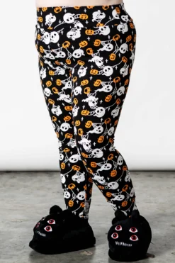 Killstar Haunted Pumpkin Plus Size Lounge Leggings