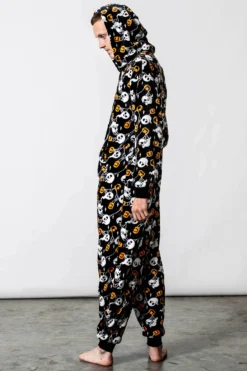 Haunted Pumpkin Onesie -Kill Star Store HAUNTED PUMPKIN ONESIE MENS C