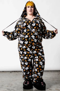 KILLSTAR Haunted Pumpkin Oversized Plus Size Onesie