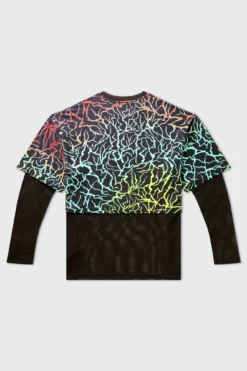 Killstar Heaven Sent Plus Size Top - Rainbow Lightning Fishnet Mesh 11 Killstar Heaven Sent Plus Size Top - Rainbow Lightning Fishnet Mesh -Kill Star Store HEAVEN SENT TOP PLUS MENS C