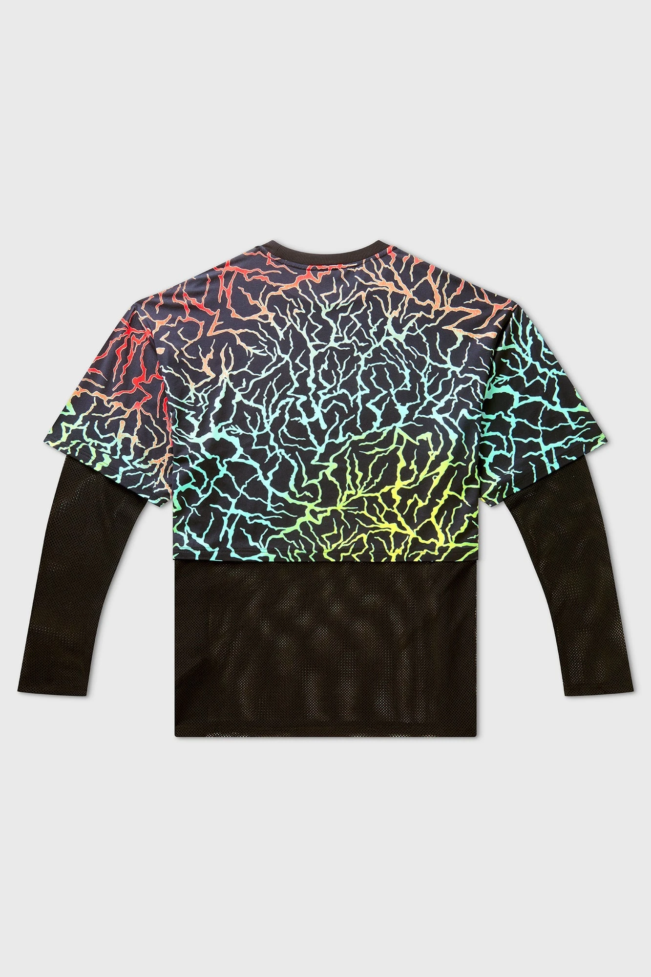 Killstar Heaven Sent Plus Size Top - Rainbow Lightning Fishnet Mesh 6 Killstar Heaven Sent Plus Size Top - Rainbow Lightning Fishnet Mesh - Image 6