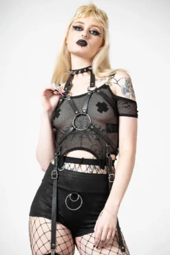 KILLSTAR Heavy Metal Body Harness -Kill Star Store HEAVY METAL BODYHARNESS W F