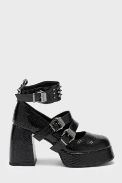 Killstar Nightmarish Textured Platform Mary Janes