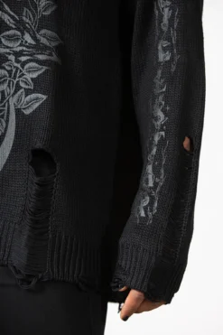 KILLSTAR Hyperion Hooded Knit Sweater -Kill Star Store HYPERION HOODED KNIT SWEATER M E