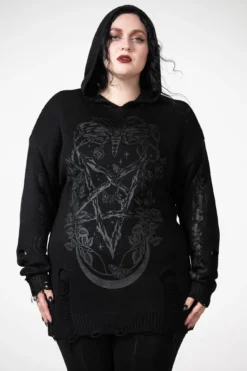 KILLSTAR Hyperion Hooded Knit Sweater