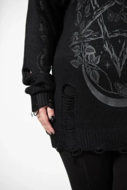 KILLSTAR Hyperion Hooded Knit Sweater -Kill Star Store HYPERION HOODED SWEATER W C