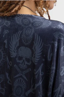 KILLSTAR x The Lost Boys Half Vamp Kimono - Velvet Lace Robe -Kill Star Store HalfVampKimono