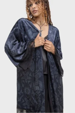 KILLSTAR x The Lost Boys Half Vamp Kimono - Velvet Lace Robe