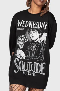 Killstar x Wednesday I Don't Do Tears Long Sleeve Top